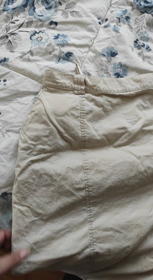 Bej Midi Hamile Etek - Görsel 2