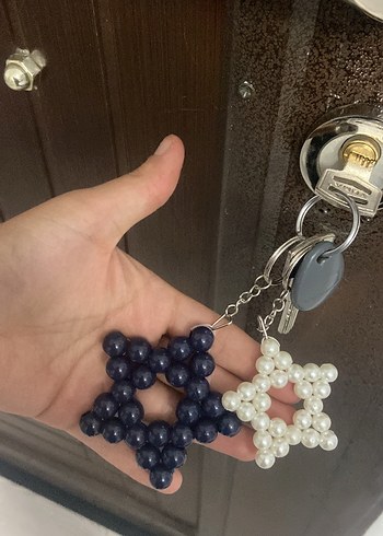 Beden İncili Yıldız Anahtarlık