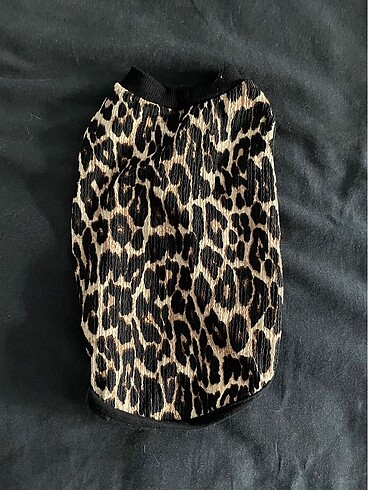 Leopar Desenli Kedi Elbisesi