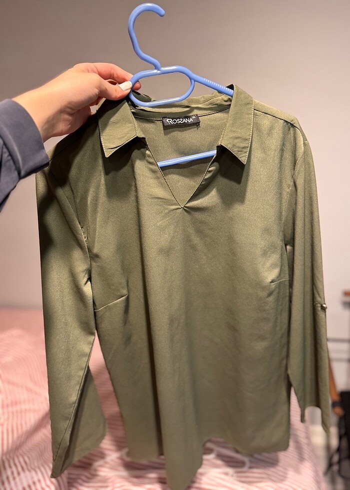 Haki Yeşili Gömlek - Görsel 2