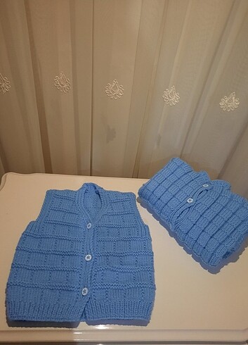 Diğer El Örgüsü. Bebek yelek ve ceketi ????