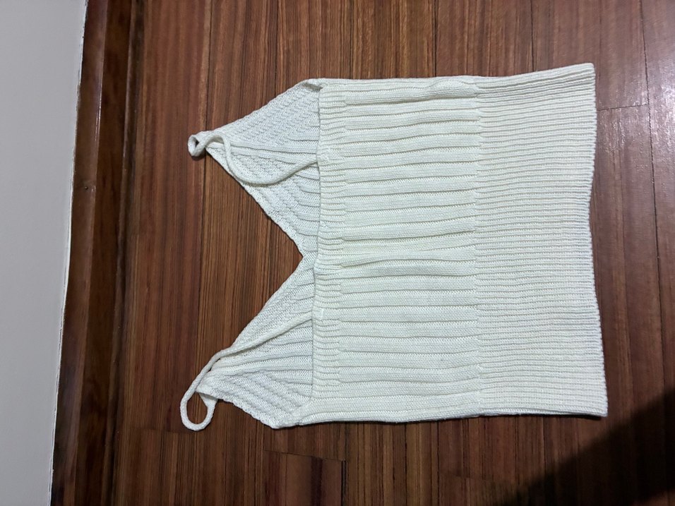 Kadın Bohem Kolsuz Triko crop - Görsel 2