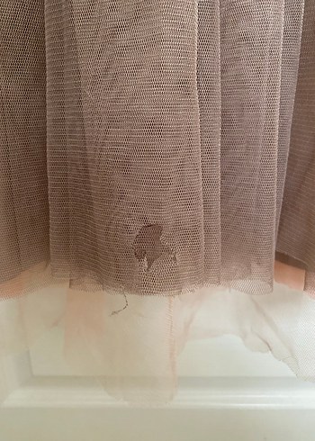 Bej Uzun Kollu Drapeli Kadın Abiye Elbise - Görsel 3