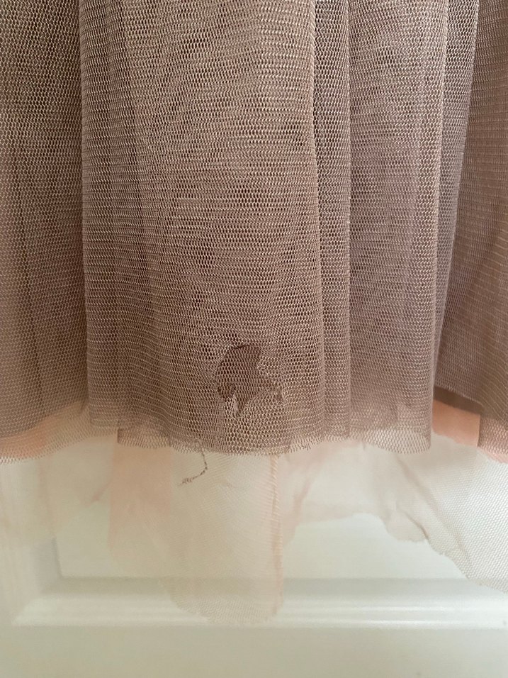 Bej Uzun Kollu Drapeli Kadın Abiye Elbise - Görsel 3