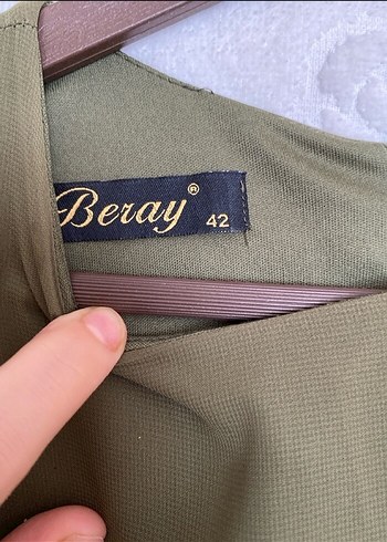 Kadın Haki Uzun Bohem Elbise - Görsel 3