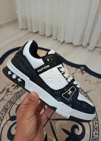 Louis Vuitton İthal Erkek Spor Ayakkabı Beyaz Siyah