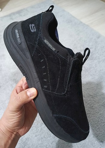 Skechers Erkek Siyah Spor Ayakkabı Velcro Kayışlı