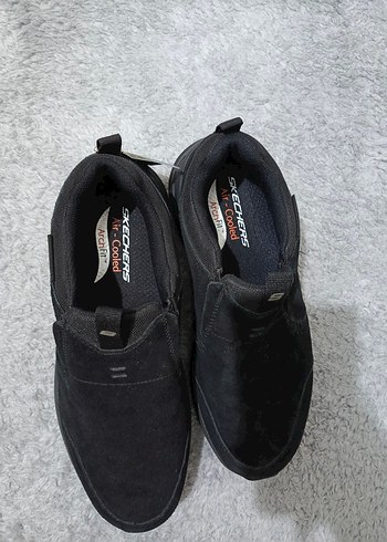 tek ebat Beden Erkek Siyah Spor Ayakkabı Velcro Kayışlı