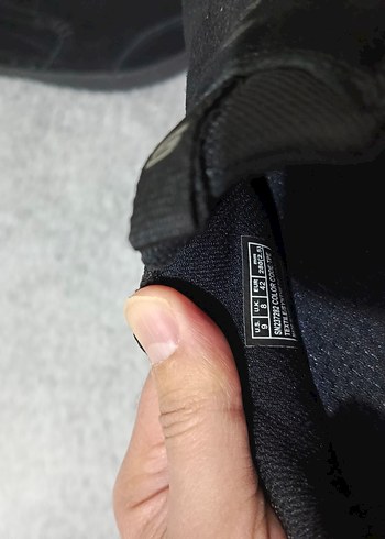tek ebat Beden siyah Renk Erkek Siyah Spor Ayakkabı Velcro Kayışlı