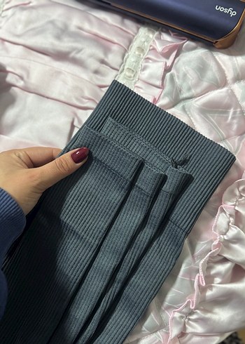 Füme  Kadın Rahat Kesim Fitilli Tayt - Görsel 4