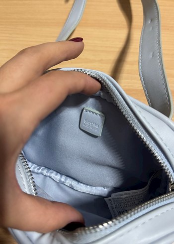 Gri Zincir Detaylı Kadın Bel Çanta - Görsel 5