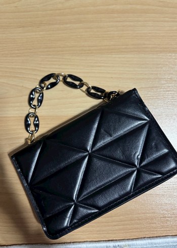 Zincir Detaylı Siyah Kadın Çanta - Görsel 2