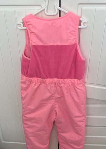 Kızlar için pembe fermuarlı tulum - Görsel 2