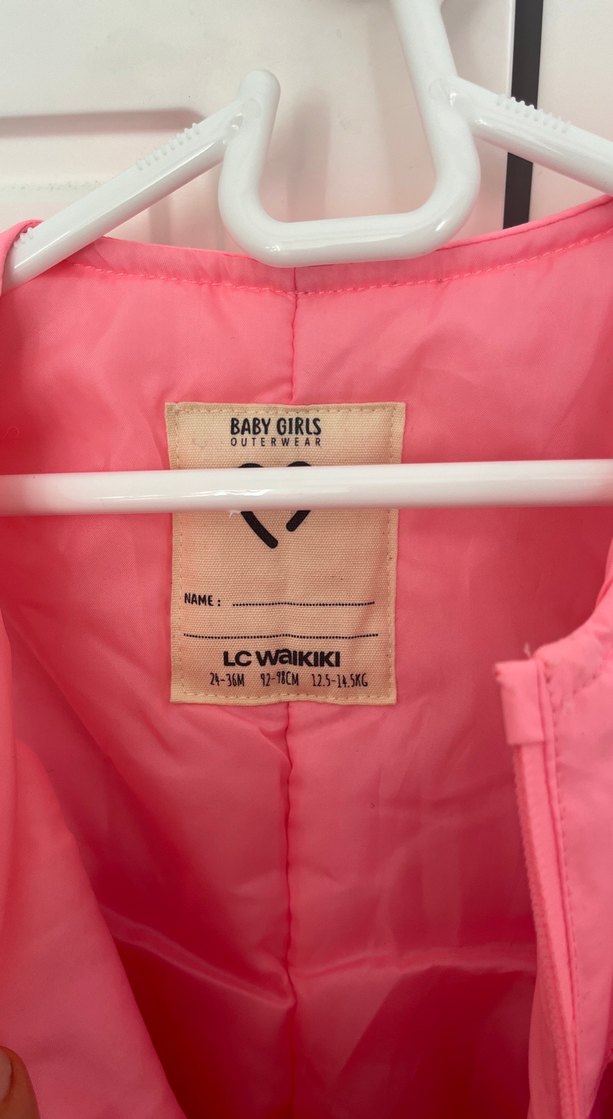 Kızlar için pembe fermuarlı tulum - Görsel 3