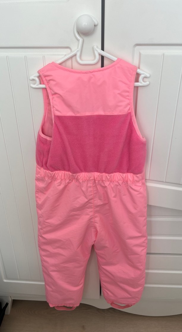 Kızlar için pembe fermuarlı tulum - Görsel 2