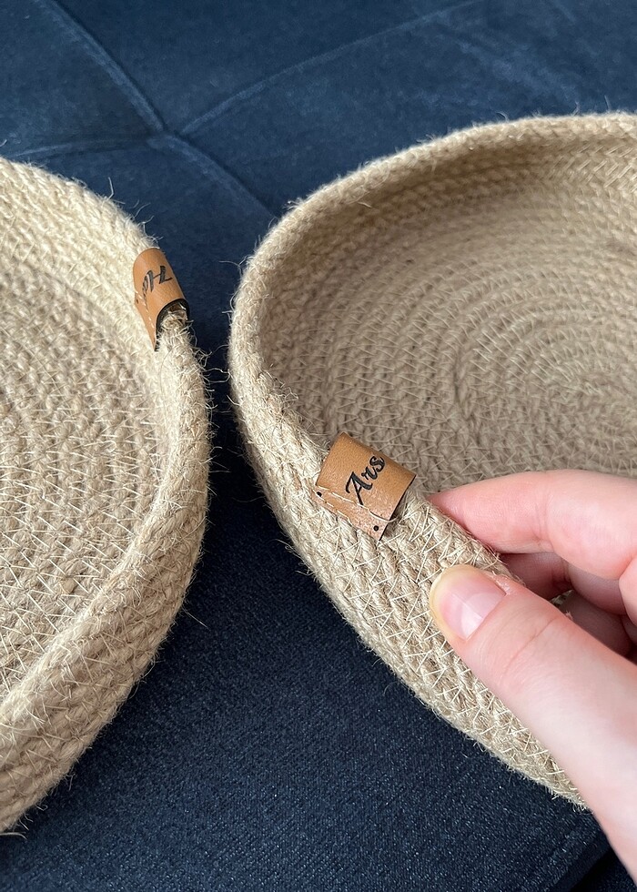 İkili hasır sepet - Görsel 2