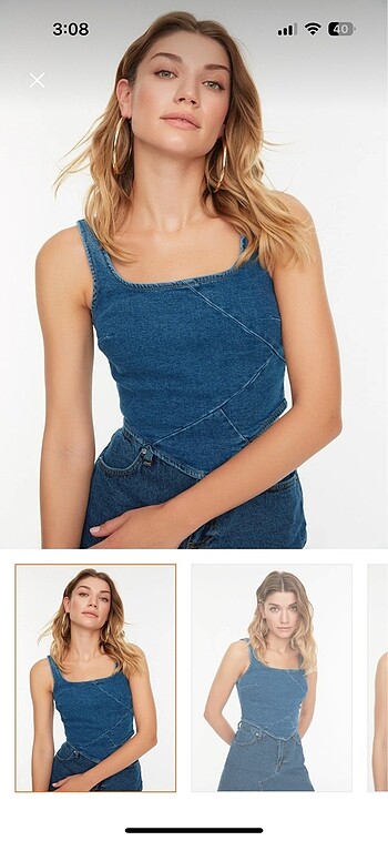 kot denim bluz