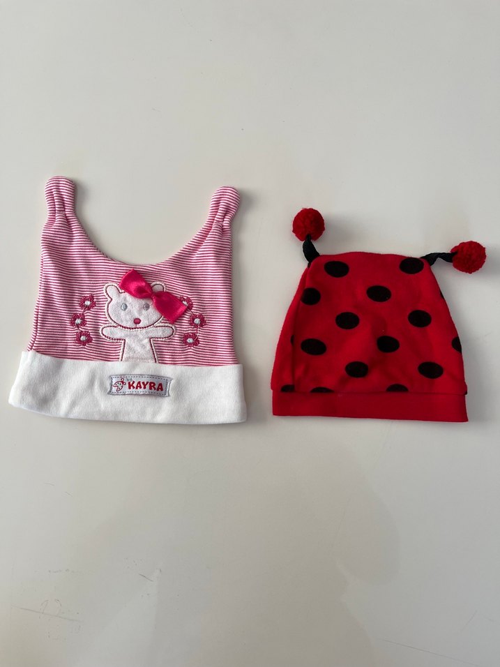 Renkli Baskılı Bebek şapkası - Görsel 2