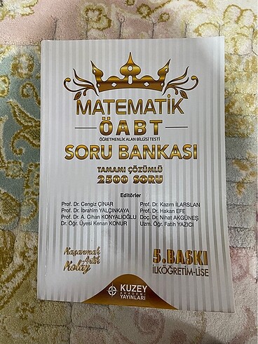 Kuzey Akademi Yayınları ÖABT İlköğretim Lise Matematik 2500 Soru