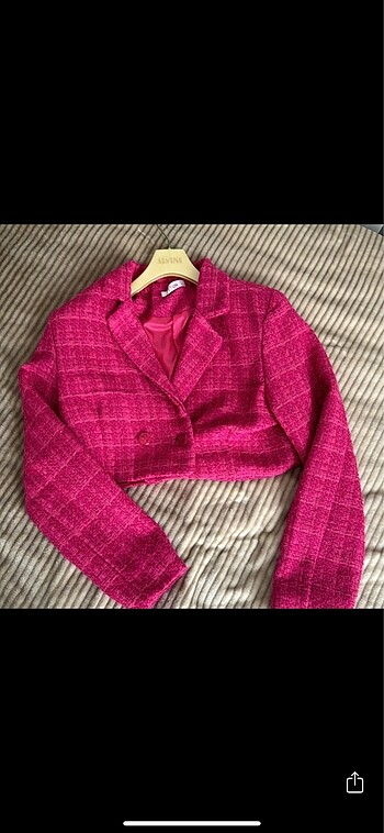 m Beden mini tüvit blazer ceket