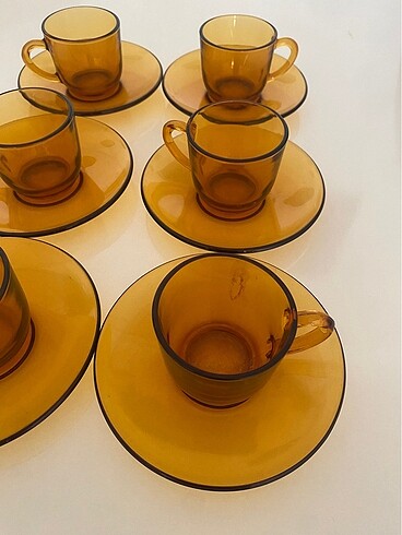  Beden altın Renk Vintage türk kahvesi fincan takımı