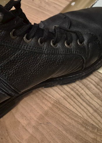 Siyah gerçek deri bot - Görsel 3