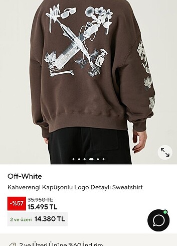 Orjinal off white marka Kapşonlu ceket yurtdışı ürünü - Görsel 16