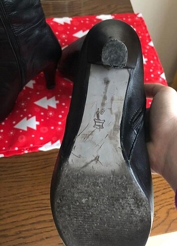 Gerçek deri siyah çizme - Görsel 8