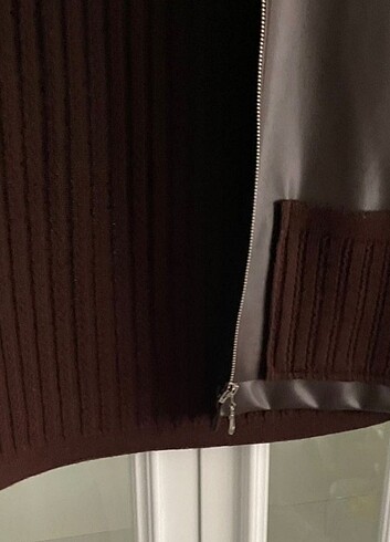 Koyu kahverengi hırka  - Görsel 5