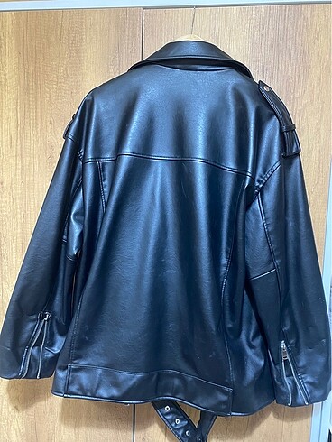 Zara Zara Oversize Deri Ceket