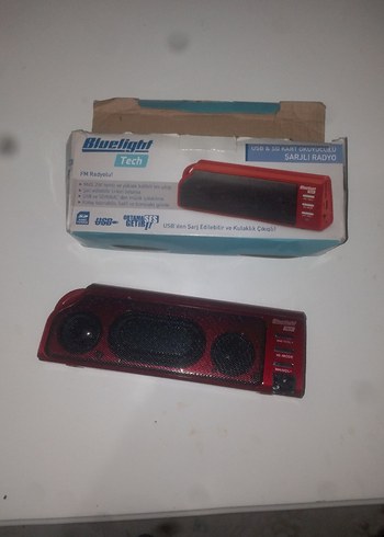 Kırmızı Bluetooth Hoparlör - Görsel 4