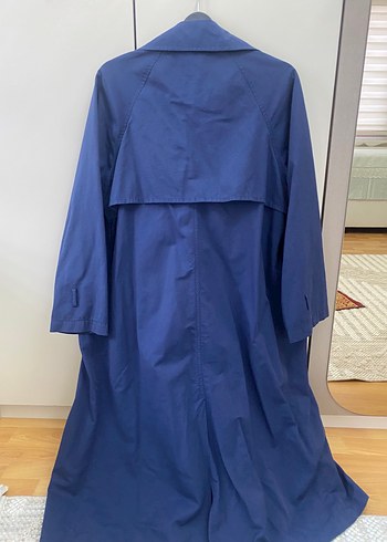 Mavi Düğmeli Kadın Trençkot stradivarıus - Görsel 9