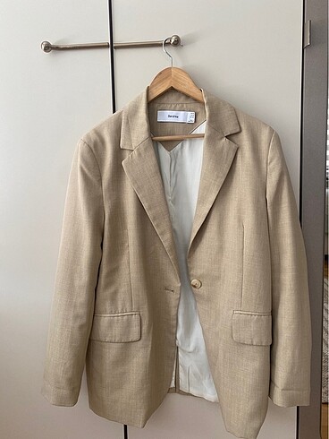 Bershka bej camel blazer çeket
