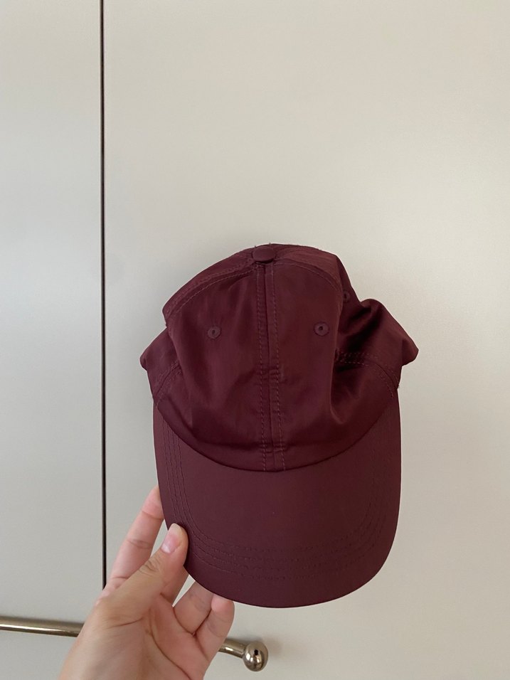 Bordo Kadın Street Wear Şapka h&m marka hiç kullanılmadı - Görsel 2