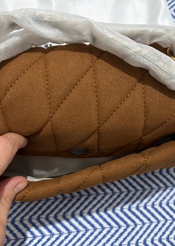 Kahverengi Süet Coach Kadın Çanta - Görsel 4