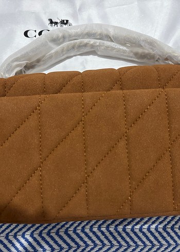 Kahverengi Süet Coach Kadın Çanta - Görsel 3