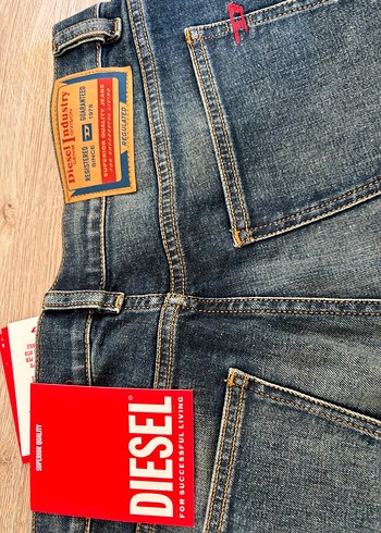 Diesele Erkek Gri Mavi Regular Fit Kot Pantolon - Görsel 5