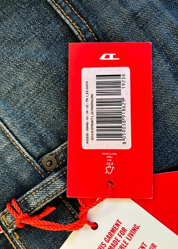 Diesele Erkek Gri Mavi Regular Fit Kot Pantolon - Görsel 2