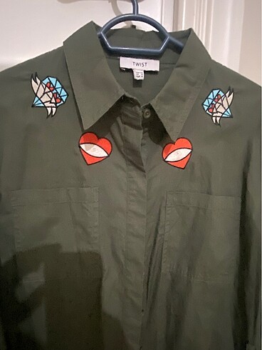 Twist gömlek elbise - Görsel 6