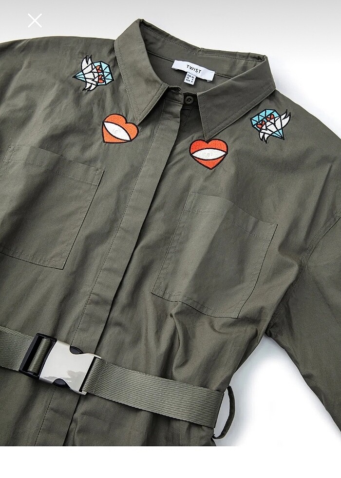 Twist gömlek elbise - Görsel 3