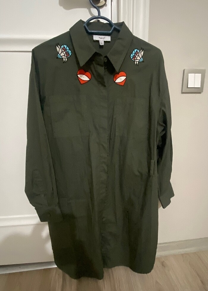 Twist gömlek elbise - Görsel 4