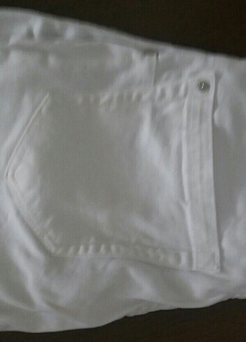 Mango Beyaz mango kot pantolon 