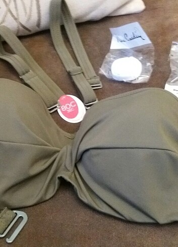 m Beden haki Renk Penti bikini üst