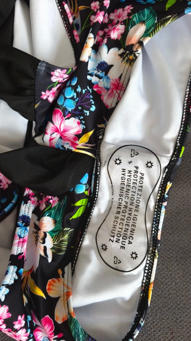 Çiçek Desenli yüksek bel Bikini Altı - Görsel 3