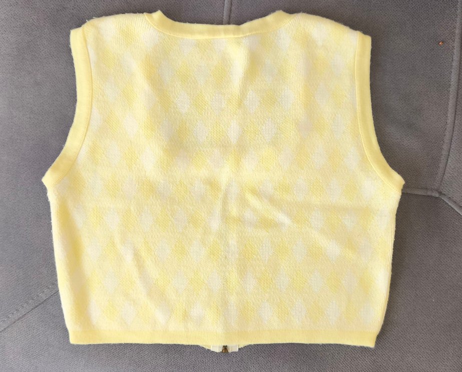 Sarı Fermuarlı Kadın crop bluz - Görsel 3