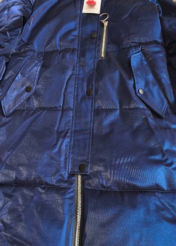 lacivert kışlık mont - Görsel 2
