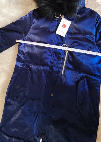 lacivert kışlık mont - Görsel 4