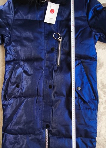 lacivert kışlık mont - Görsel 3
