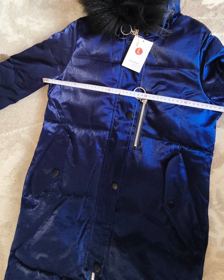 lacivert kışlık mont - Görsel 4