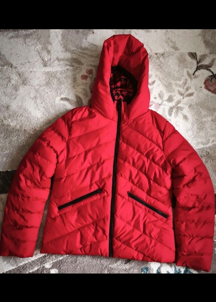 Trendyol kırmızı kısa mont - Görsel 5